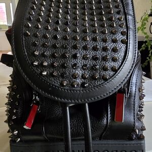 Christian Louboutin Explorafunk Spiked Black Backpack